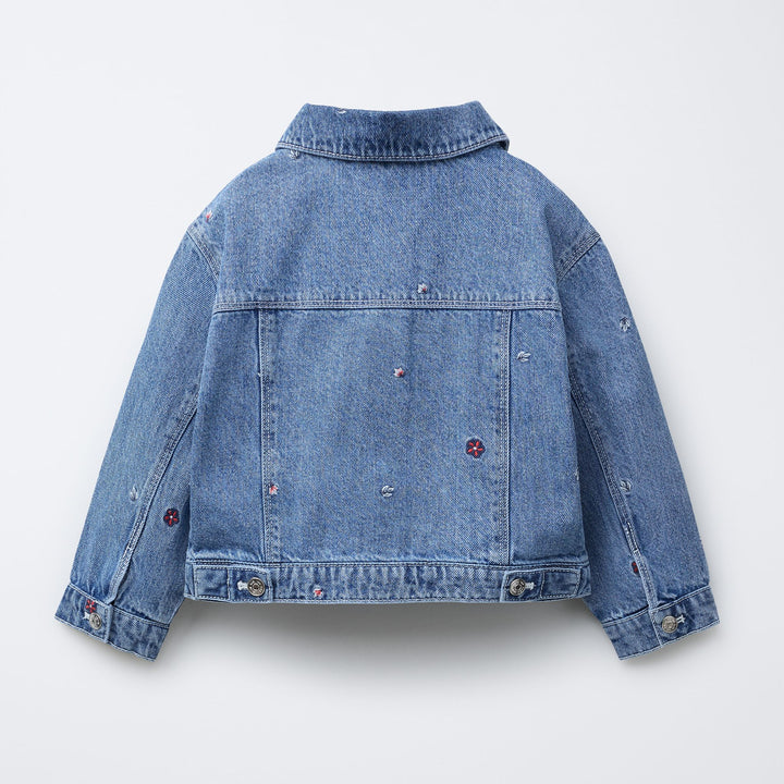 Moudda ZARA - Veste Denim Enfant - Broderies Rouges - Tunisie 2