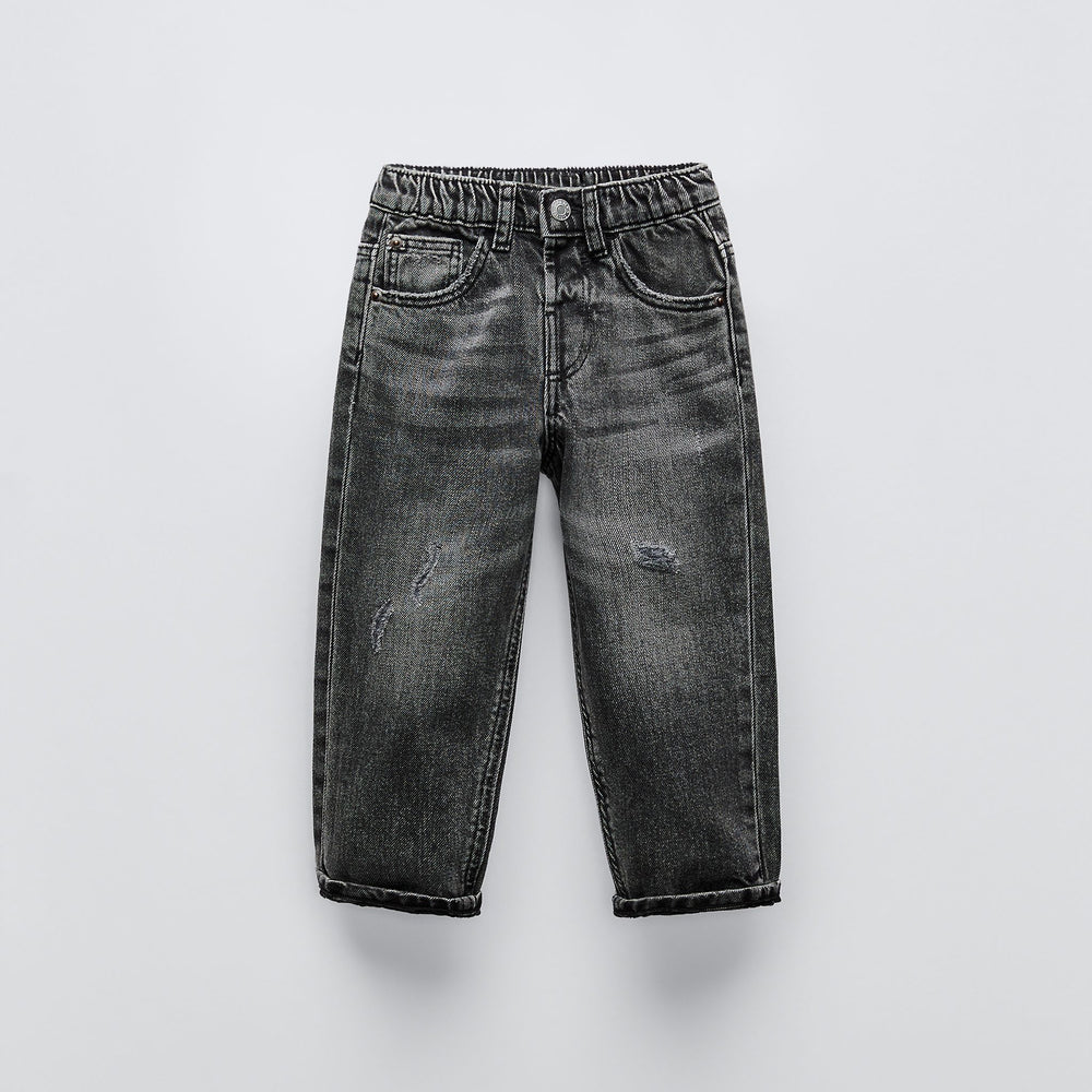 Moudda ZARA - Pantalon jean taille basse déchiré basique - Tunisie 2