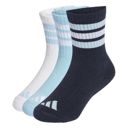 Moudda Adidas - Lot de 3 paires de chaussettes mi-mollet rembourrées 3 bandes Enfants - Tunisie 1