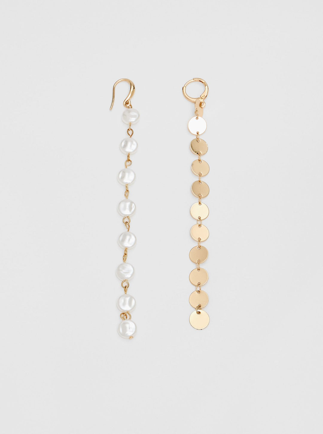 Moudda STRADIVARIUS - Lot de 2 Boucles d'Oreilles Longues avec Perles - Tunisie 1