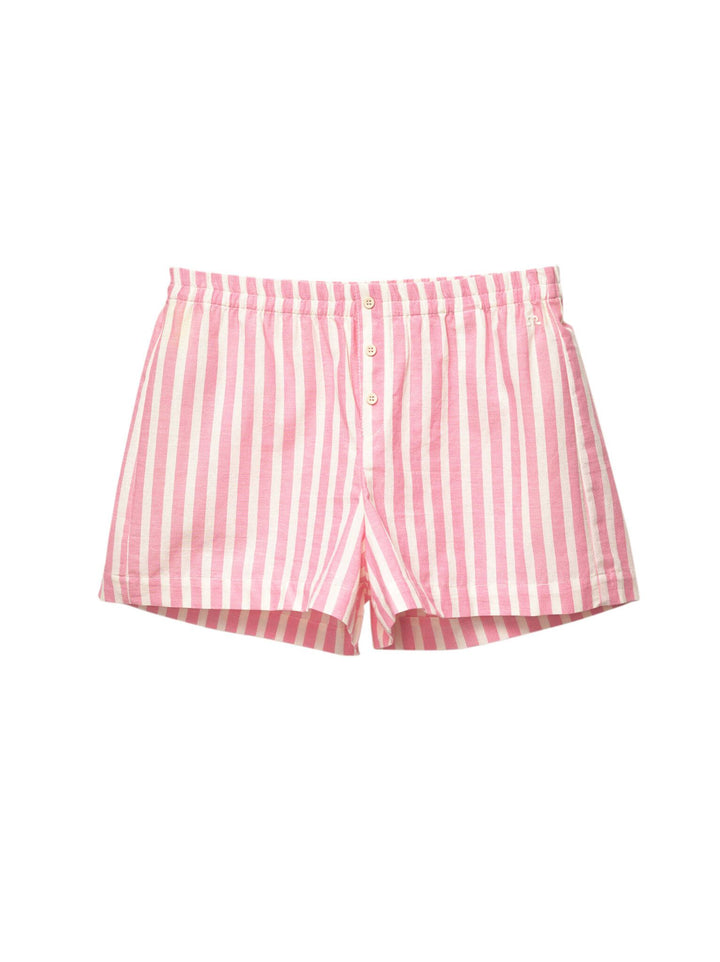 Moudda PULL & BEAR - Ensemble Short Pacific - Rayure Rose - Tunisie 1