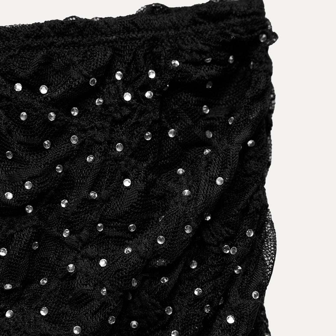 Moudda ZARA - Jupe Midi en Dentelle et Strass - Tunisie 3