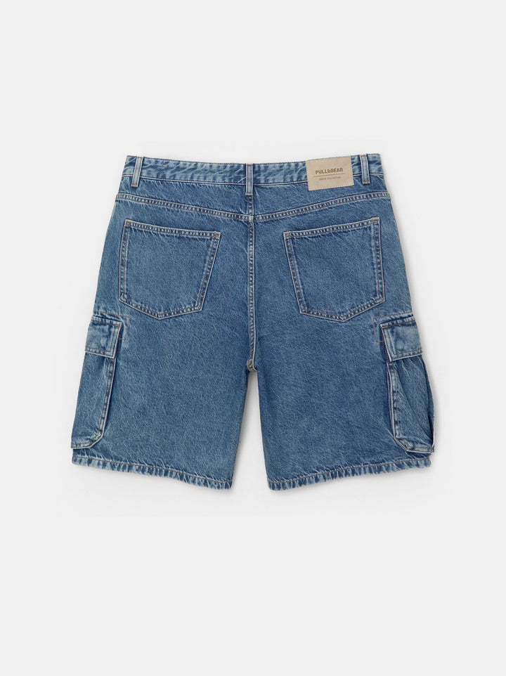 Moudda PULL & BEAR - Bermuda Denim Cargo Basique STWD - Tunisie 1
