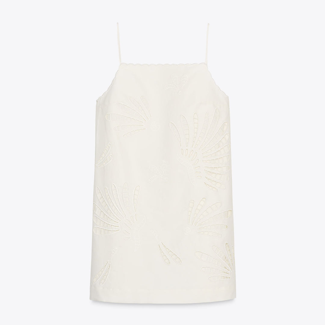 Moudda ZARA - Robe Mini Schiffli - Bretelles - Tunisie 1