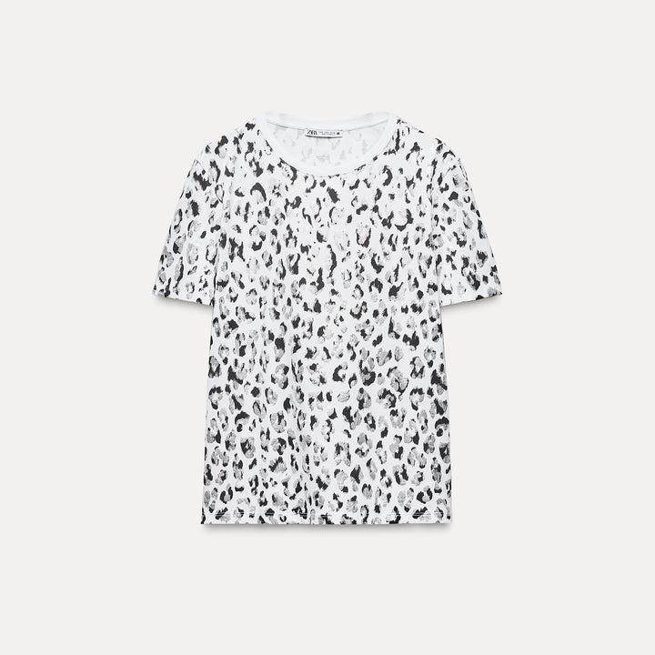 Moudda ZARA - T-shirt Imprimé Animal Effet Foil - Tunisie 1