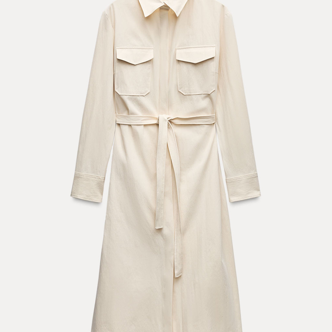 Moudda ZARA - Robe chemise gabardine poches - Tunisie 2