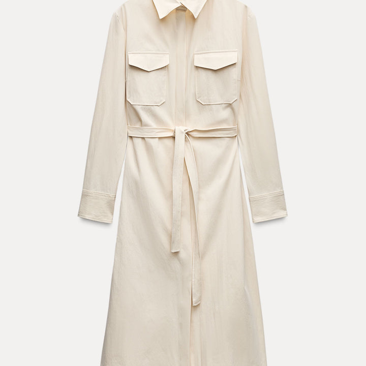 Moudda ZARA - Robe chemise gabardine poches - Tunisie 2