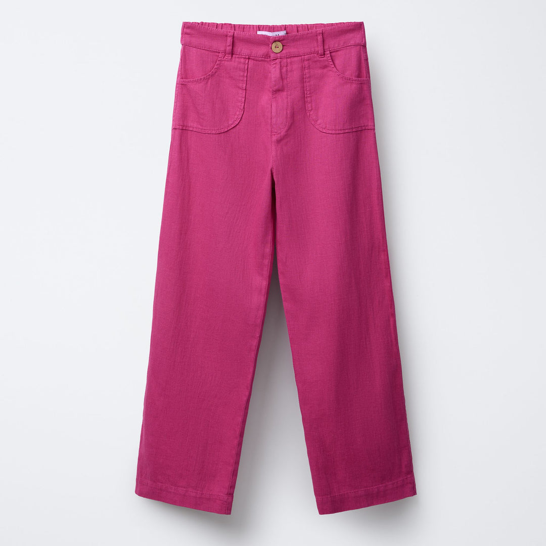 Moudda ZARA - Pantalon Fille Lin - Bouton - Tunisie 1