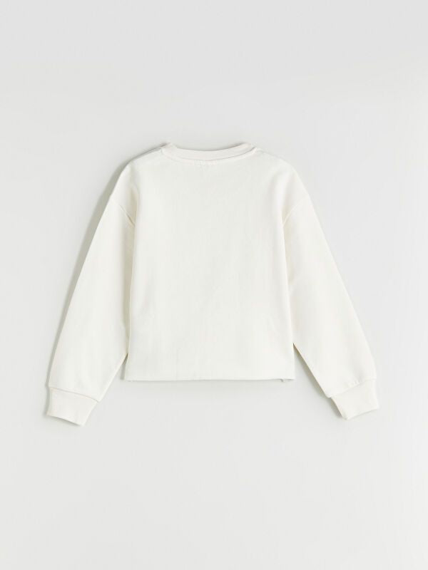 Moudda LC Waikiki - Sweatshirt en jersey Fille Ecru - Tunisie 3