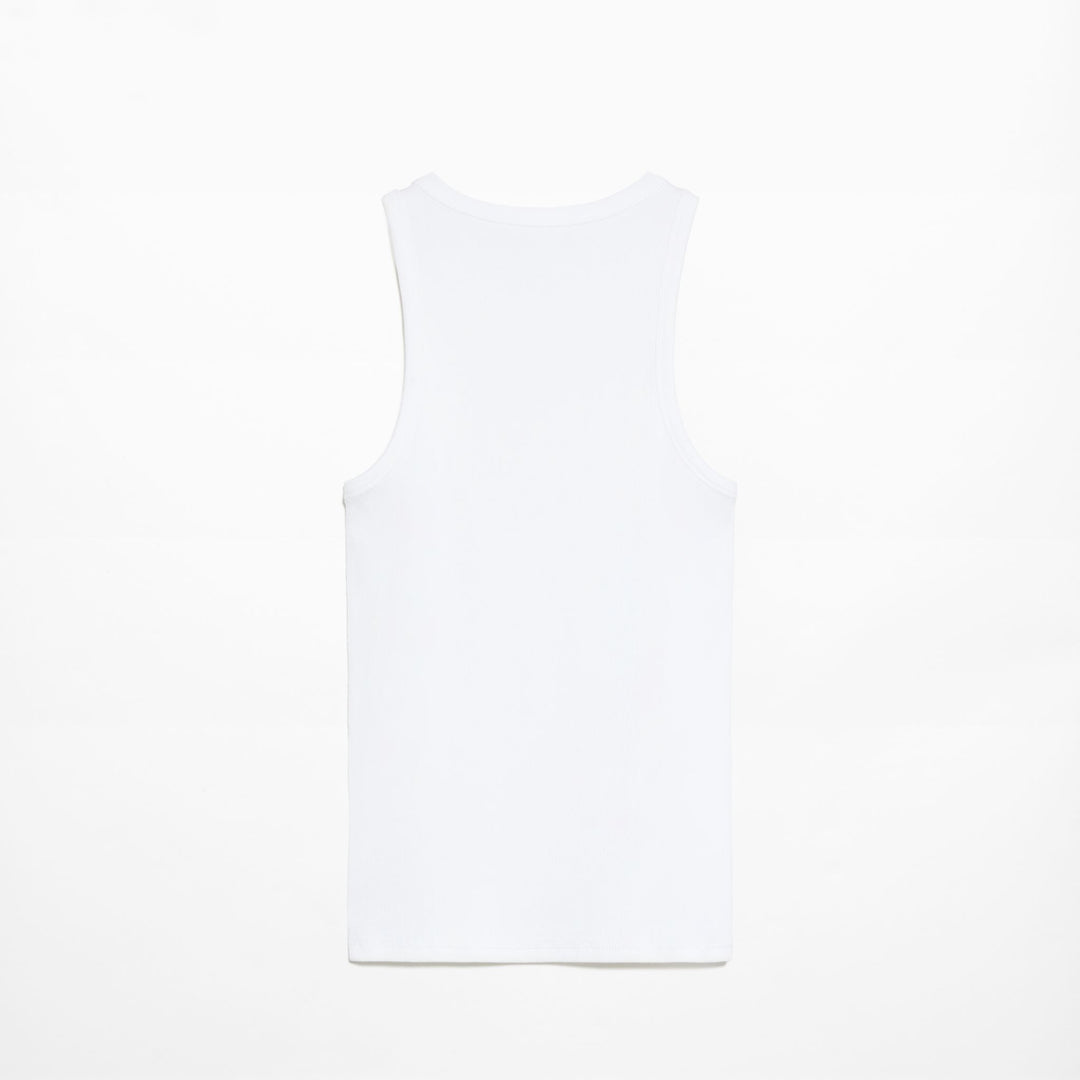 Moudda Oysho - T-Shirt Halter Modal Coton Blanc - Tunisie 2