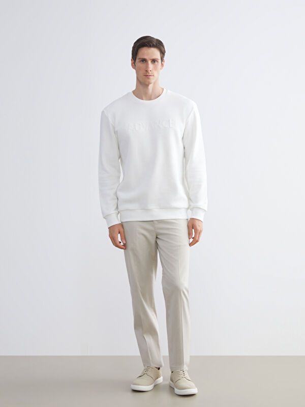 Moudda LC Waikiki - Sweatshirt en jersey Homme Ecru - Tunisie 2