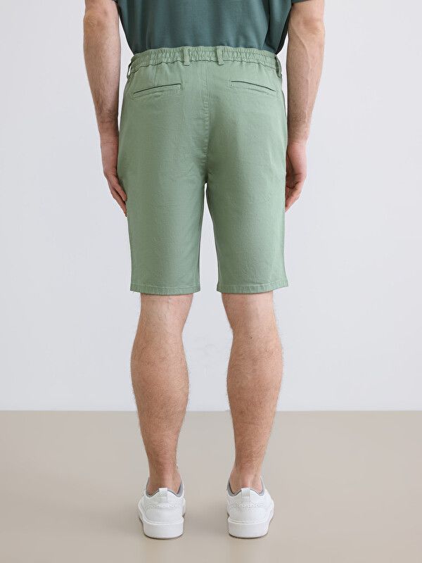 Moudda LC Waikiki - Bermuda en tissu pour Homme couleur Menthe - Tunisie 4