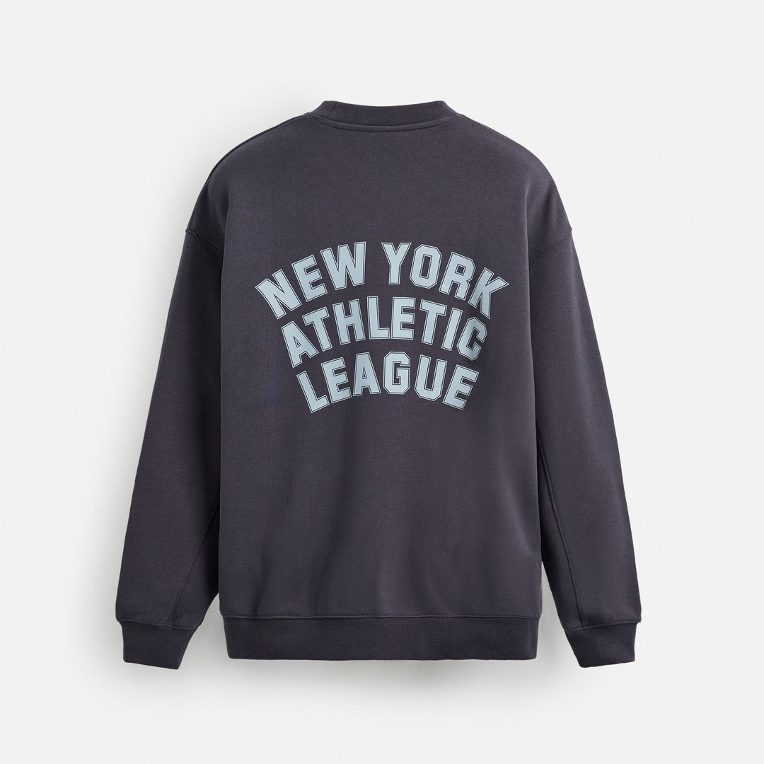 Moudda ZARA - Sweat - Col Rond, Heavy Fleece & Imprimé Simple Varsity - Tunisie 2