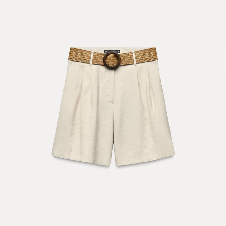 Moudda ZARA - Ceinture large boucle ronde imitation bois - Tunisie 2