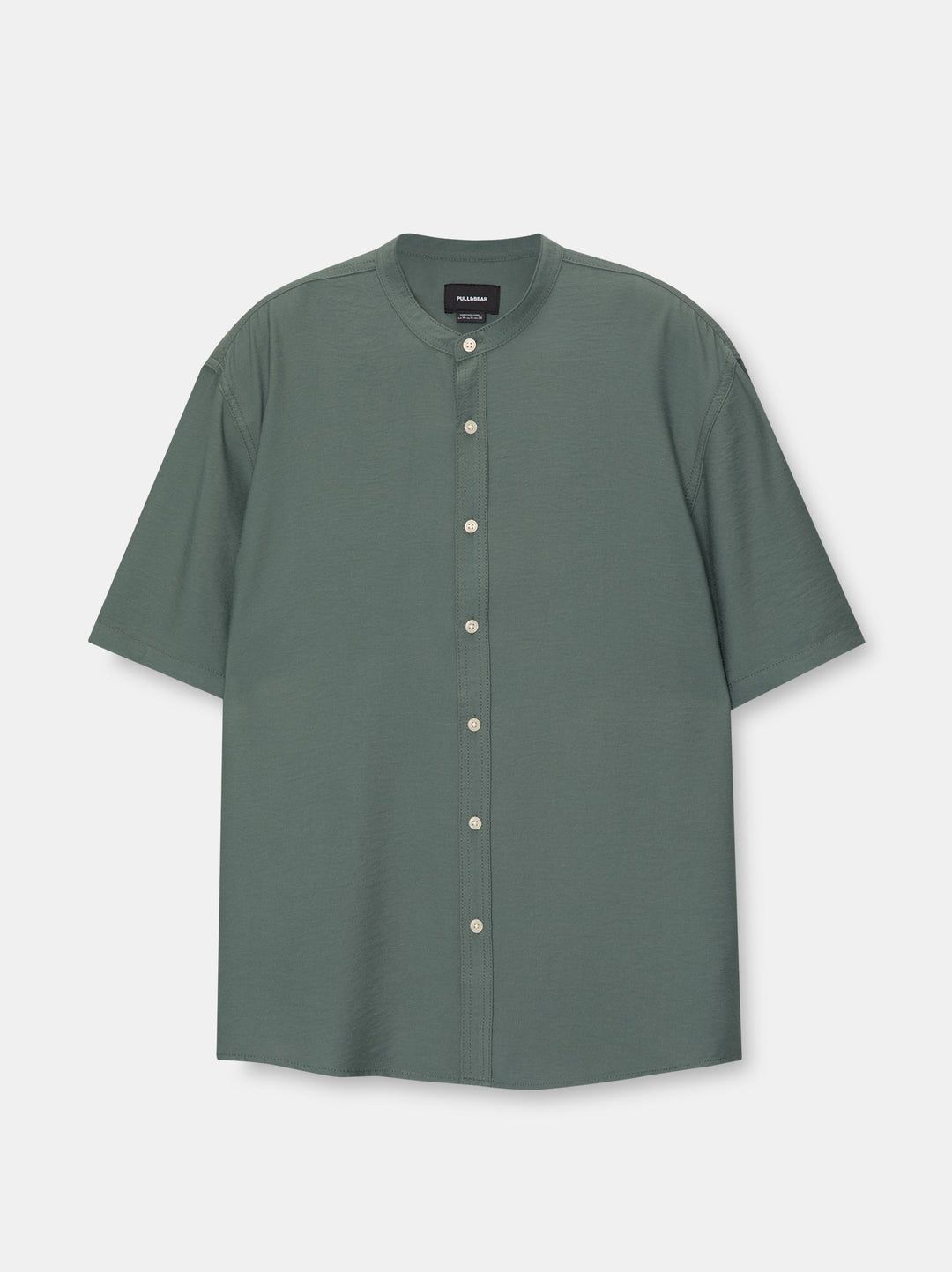 Moudda PULL & BEAR - Chemise Basique Demi-Manches Col Mao - Tunisie 2