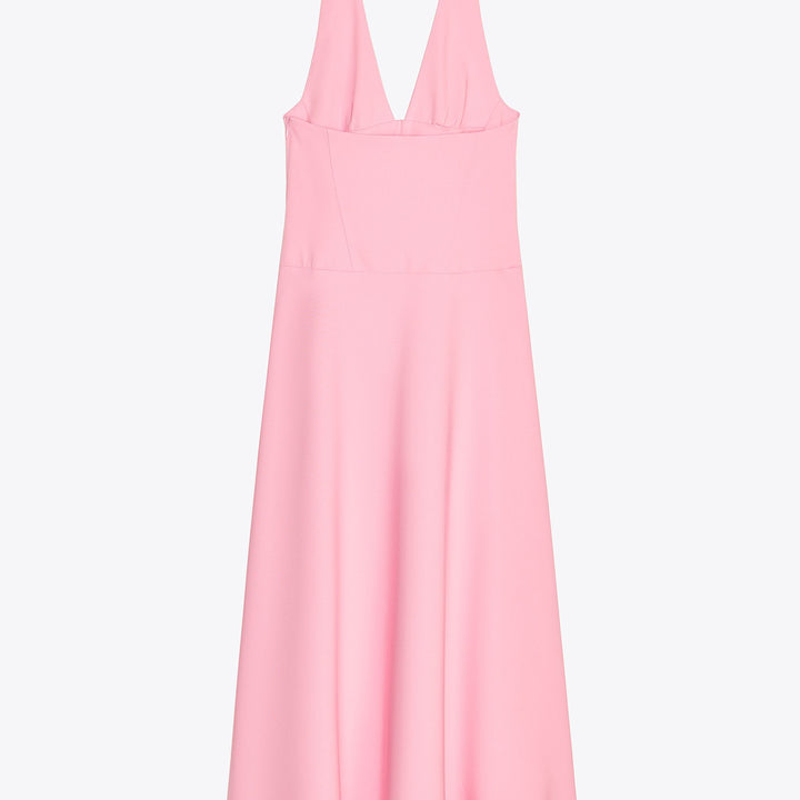 Moudda ZARA - Robe Midi Laine Froide Halter - Col Piqué & Volume - Tunisie 2