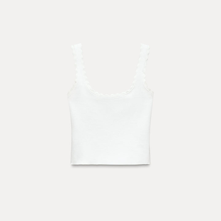 Moudda ZARA - Haut bretelles tricot ondulé extensible - Tunisie 2