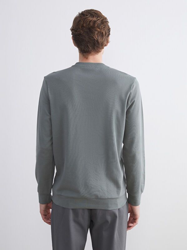 Moudda LC Waikiki - Sweat-shirt basique en jersey imprimé pour Hommes - Tunisie 4