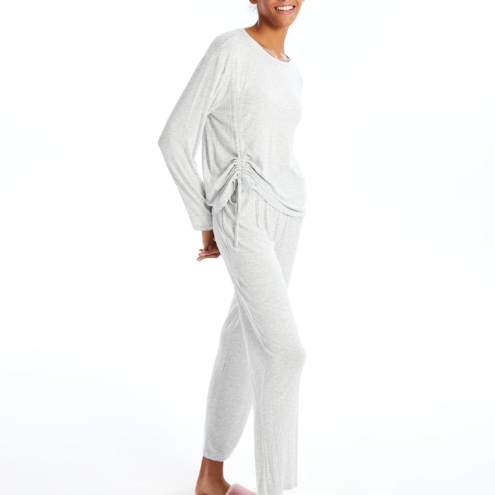 Moudda LC Waikiki - Pyjama en jersey manches longues Femme Mélange de gris - Tunisie 1