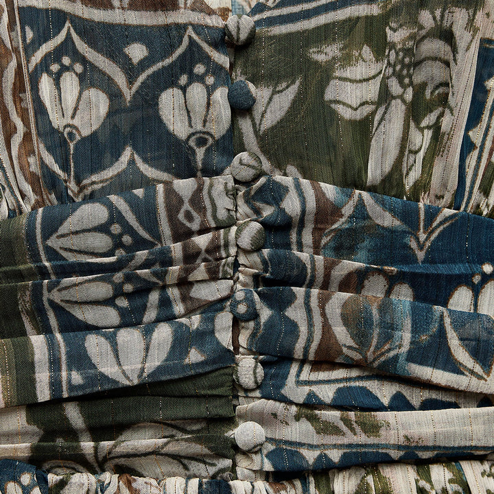 Moudda ZARA - Robe courte imprimée patchwork lurex - Tunisie 3