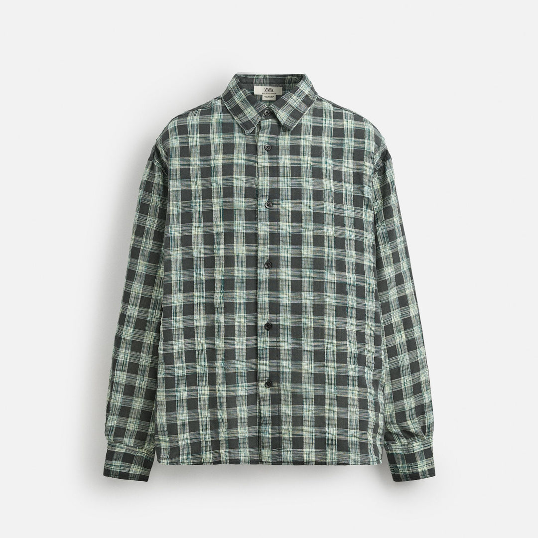 Moudda ZARA - Chemise - Carreaux & Effet Froissé - Tunisie 1