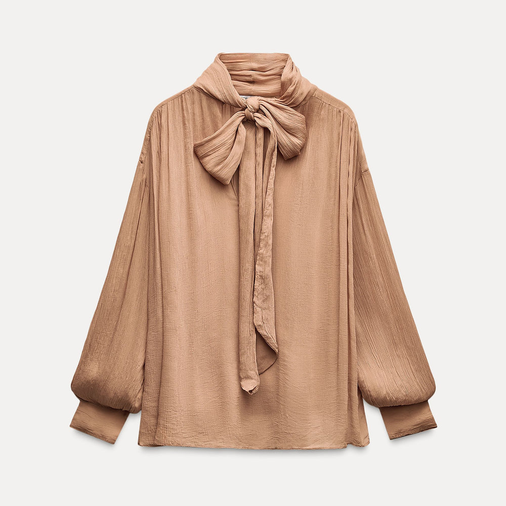 Moudda ZARA - Chemise manches longues col foulard - Tunisie 2