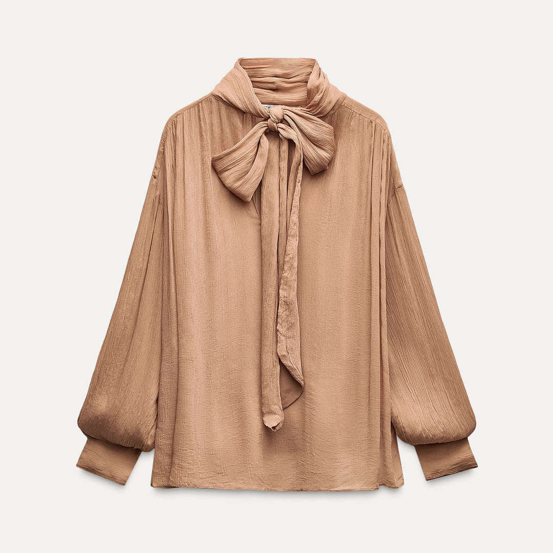 Moudda ZARA - Chemise manches longues col foulard - Tunisie 2