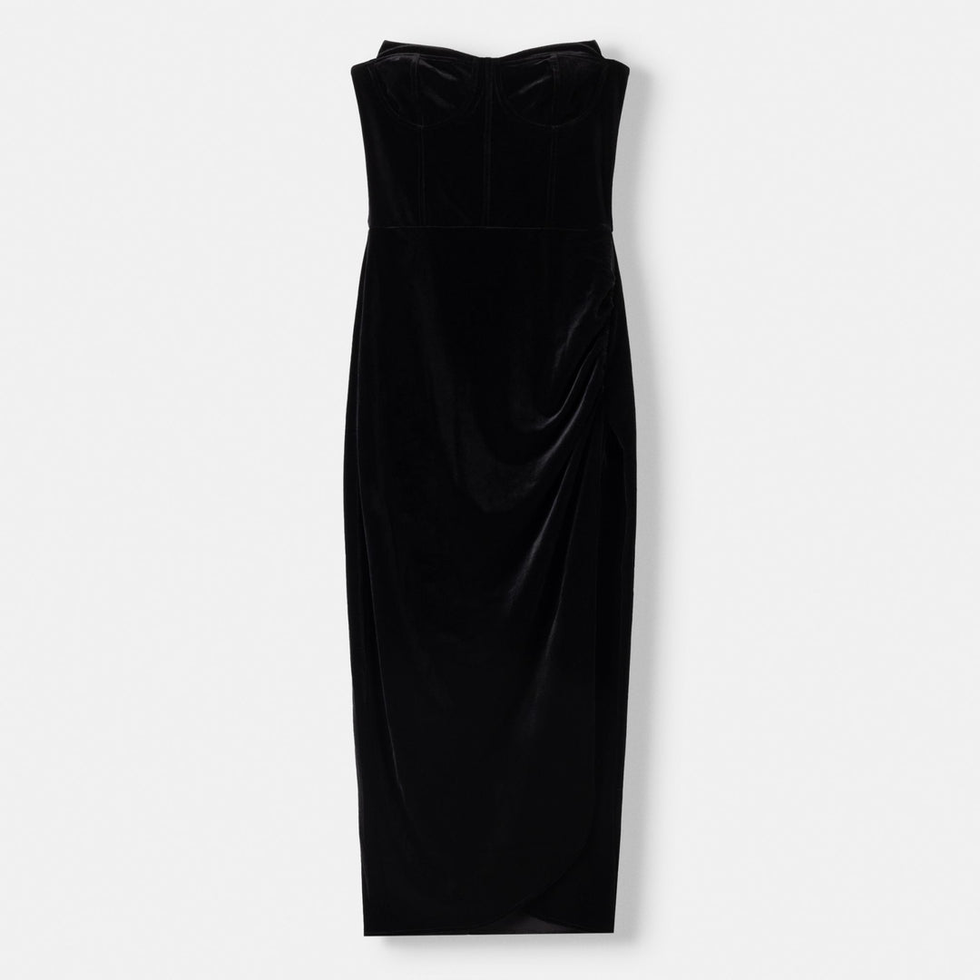 Moudda BERSHKA - Robe Midi en Velours Effet Croco - Tunisie 1