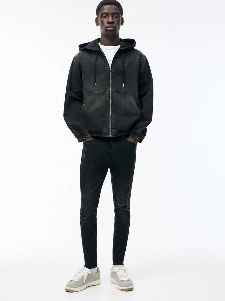 Moudda PULL & BEAR - Pantalon Denim Carrot - Effet Déchiré - Tunisie 2