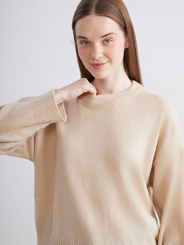 Moudda LC Waikiki - Pull en tricot Femme Vison - Tunisie 1