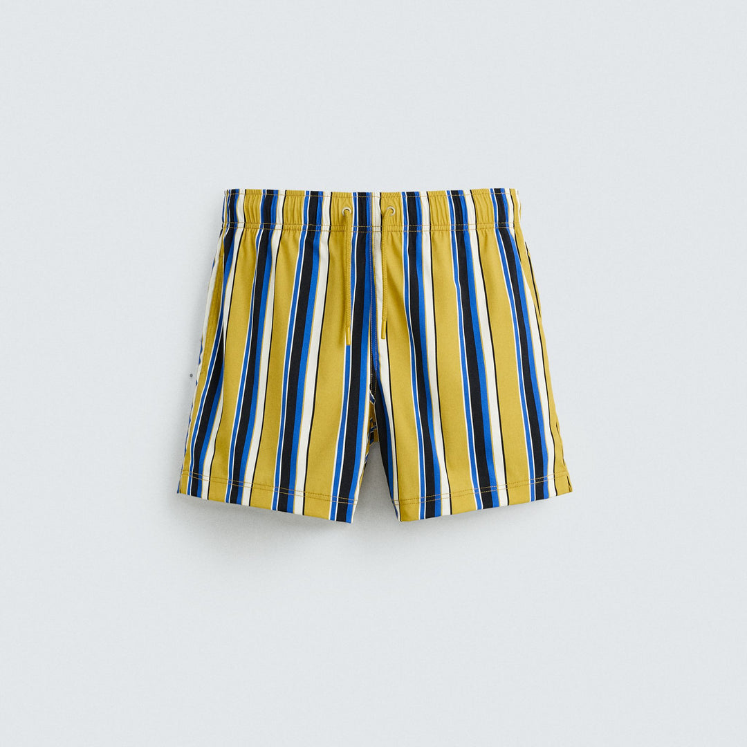 Moudda ZARA - Maillot de Bain - Multi-rayures & Contraste (Marin) - Tunisie 1