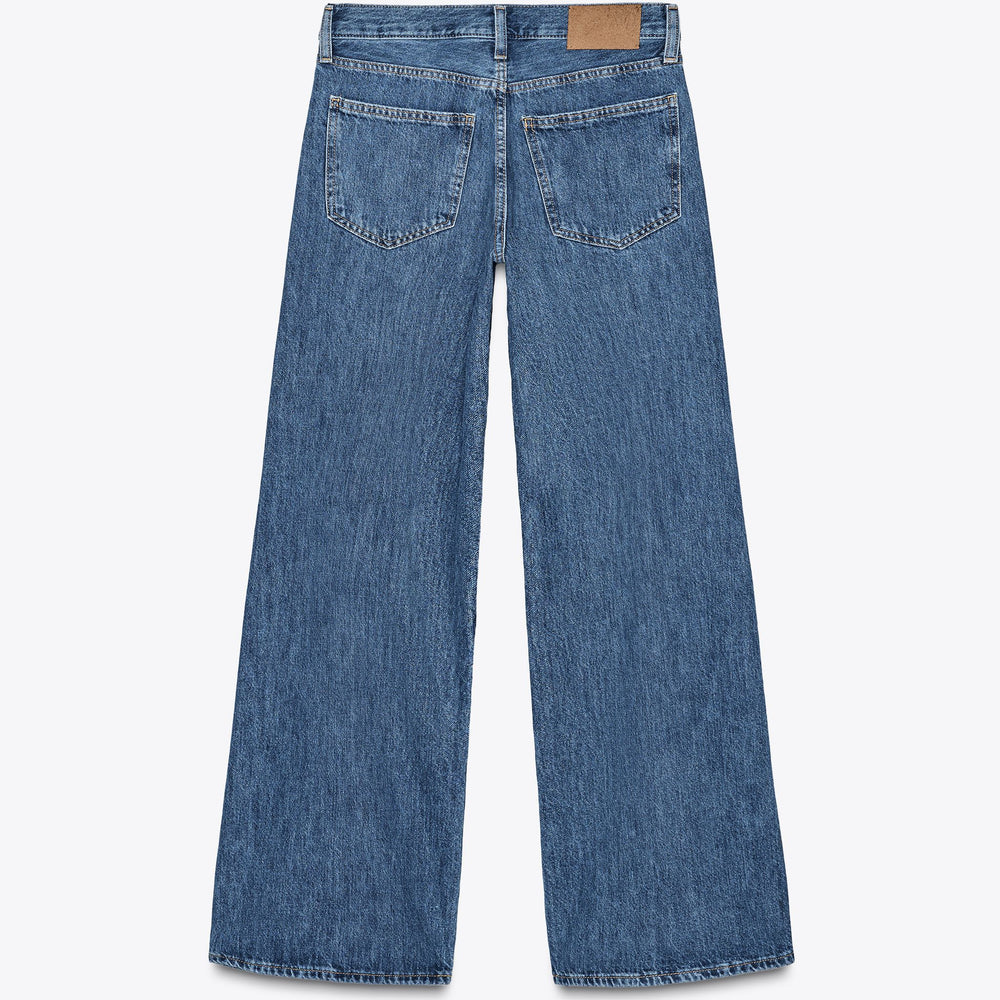 Moudda ZARA - Pantalon Wide Leg - Taille Basse & Bleu Medium - Tunisie 2