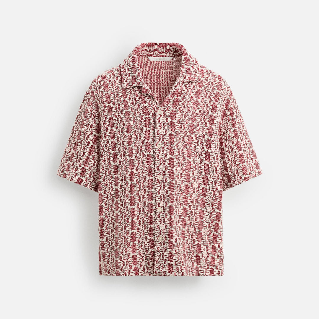 Moudda ZARA - Chemise Crochet (Blanc/Rouge) - Tunisie 1