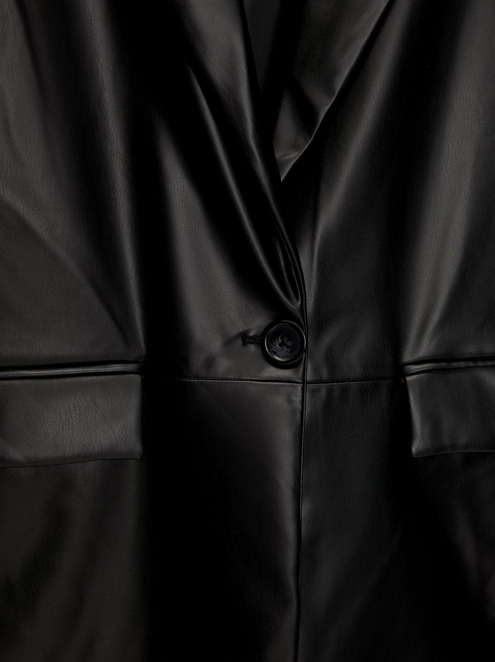 Moudda PULL & BEAR - Blazer Simili Cuir Basique - Tunisie 6