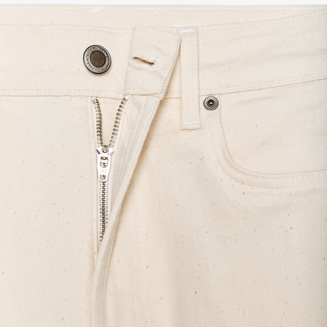 Moudda ZARA - Pantalon Bootcut - Taille Haute & Cropped Naturel - Tunisie 3