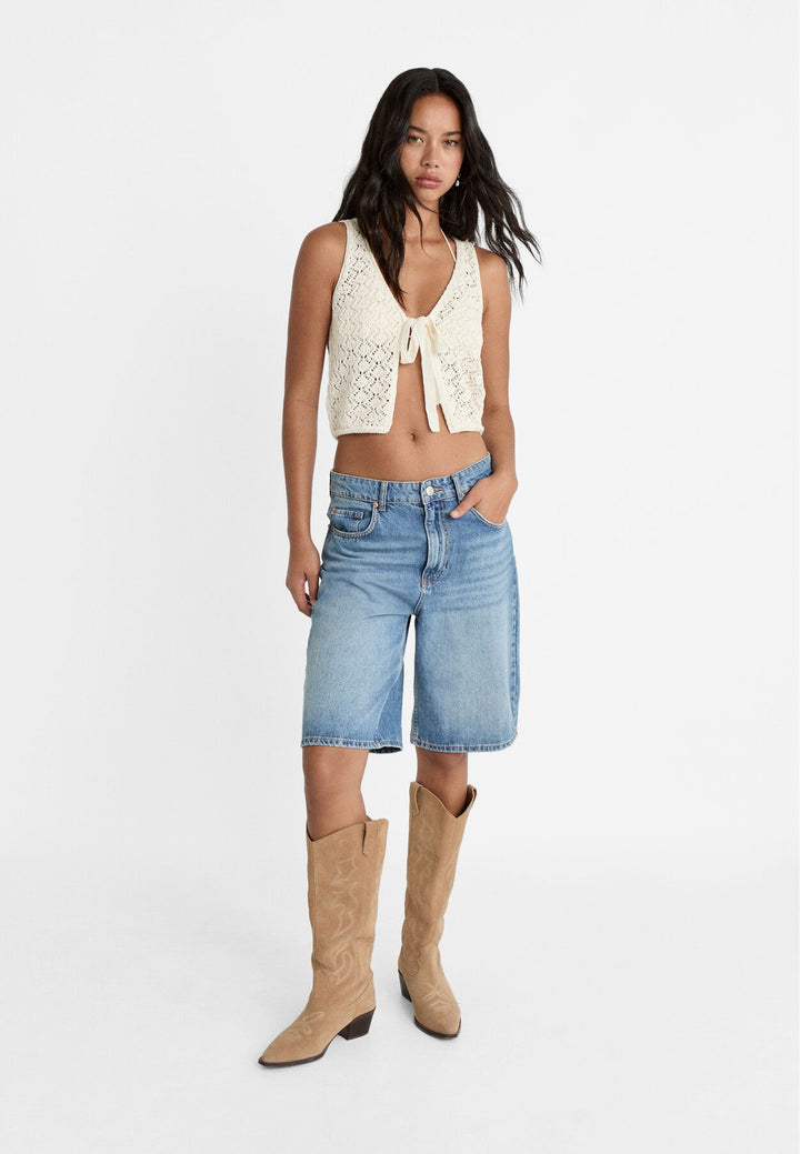 Moudda STRADIVARIUS - Gilet en Crochet Court - Tunisie 2