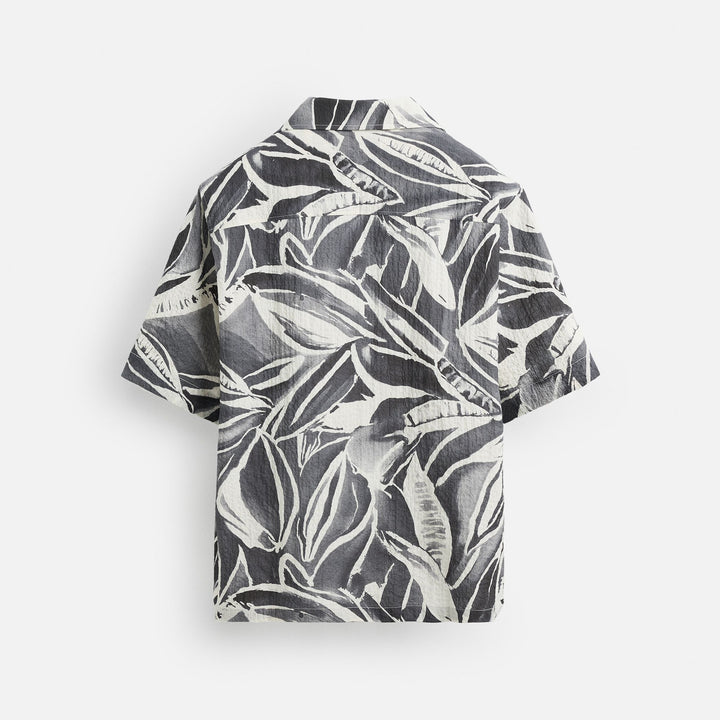 Moudda ZARA - Chemise - Seersucker & Imprimé Feuilles - Tunisie 2