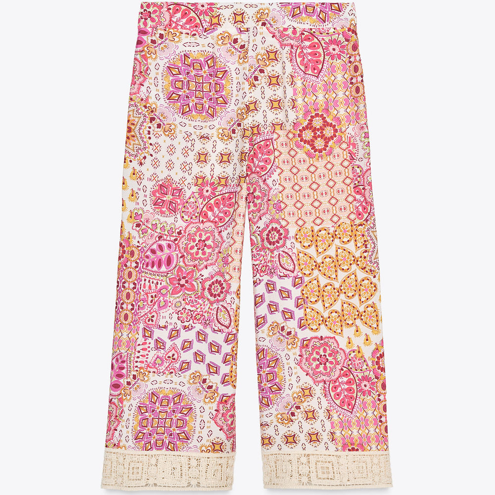 Moudda ZARA - Ensemble Pantalon Imprimé - Guipure - Tunisie 2