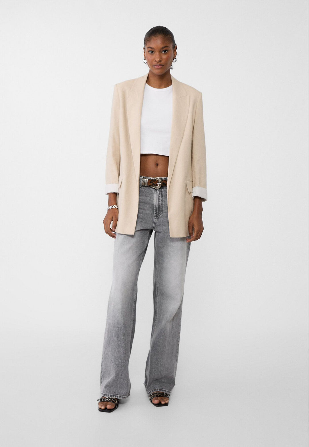 Moudda STRADIVARIUS - Blazer Rustique Doublé - Tunisie 3