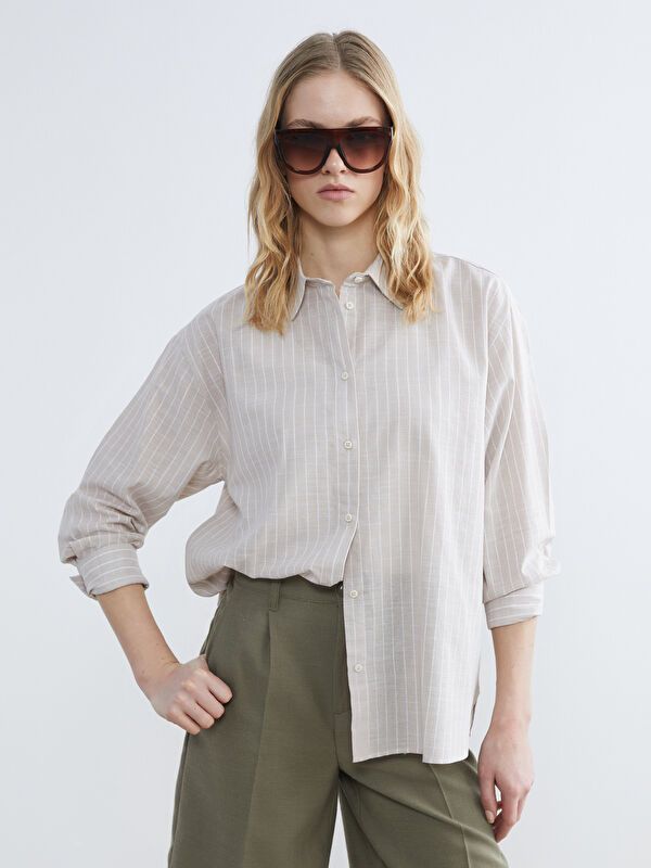 Moudda LC Waikiki - Chemise manches longues en tissu pour Femme - Tunisie 1