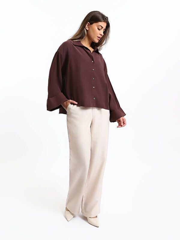 Moudda LC Waikiki - Chemise tissée à manches longues pour Femmes - Tunisie 2