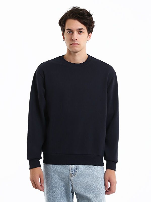 Moudda LC Waikiki - Sweatshirt en jersey Homme Marine - Tunisie 1