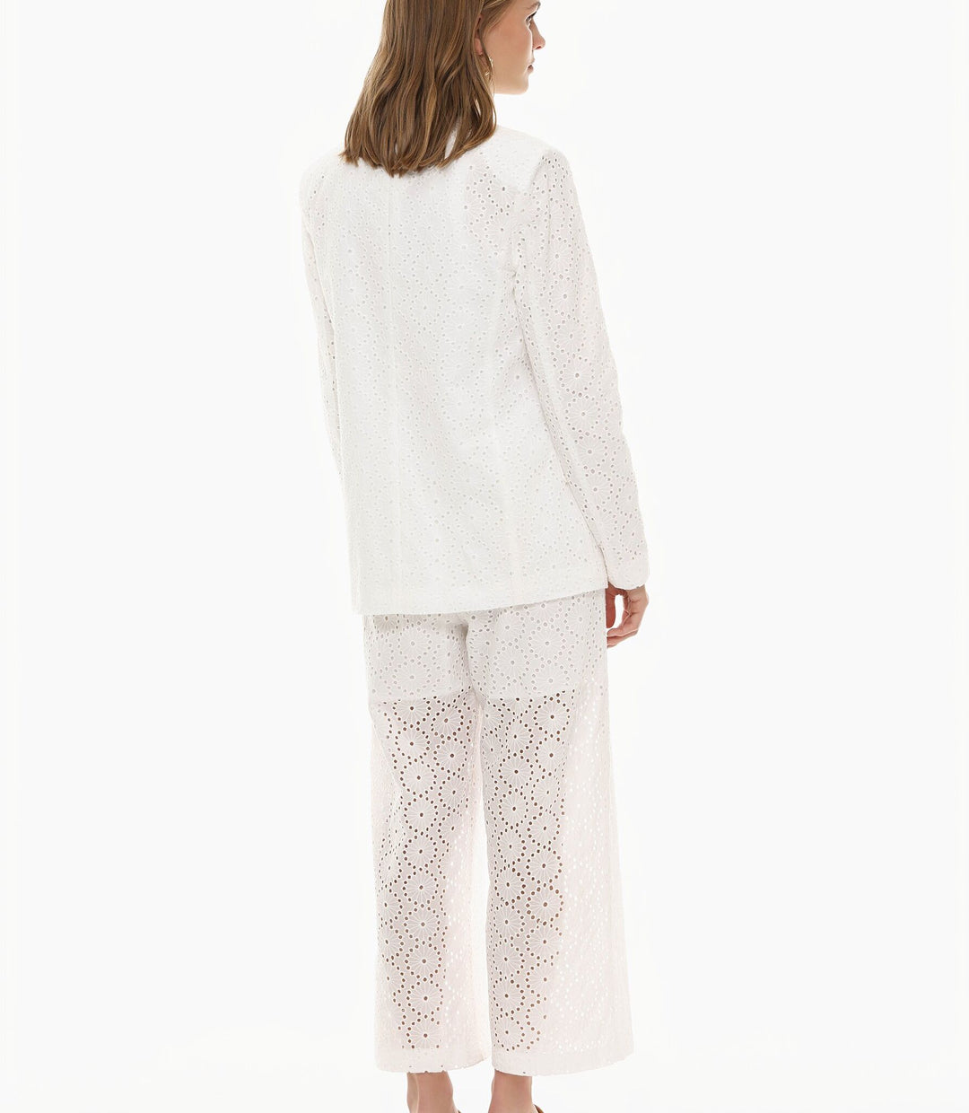 Moudda Lefties - Pantalon Culotte Schiffli - Collection Blanche - Tunisie 3