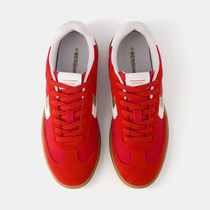 Moudda BERSHKA - Baskets rétro rouges - Tunisie 1