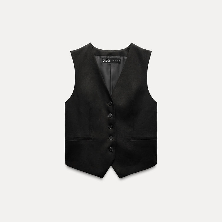 Moudda ZARA - Gilet tailleur lin (Ensemble) - Tunisie 2
