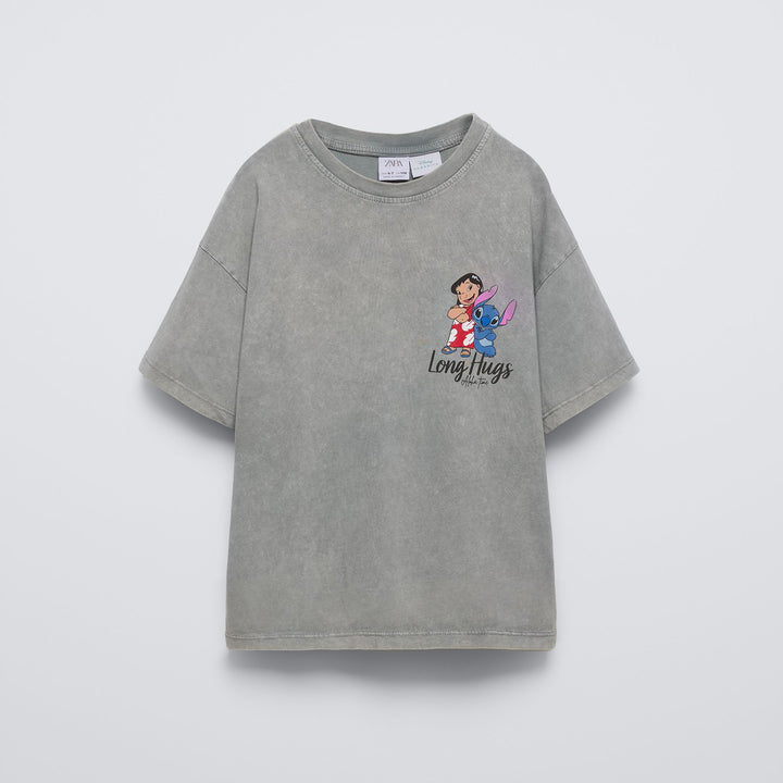 Moudda ZARA - T-shirt Lilo & Stitch lavage acid - Tunisie 1