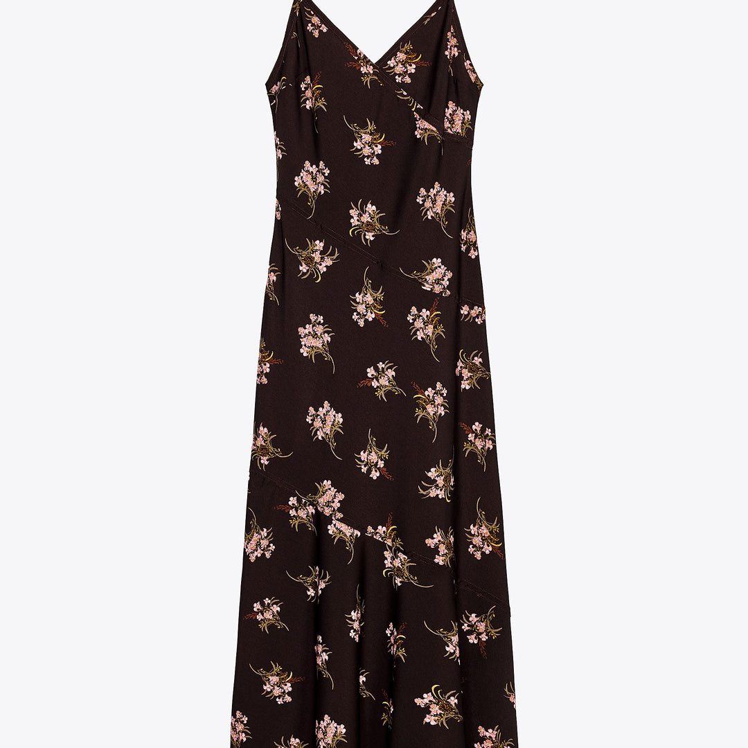 Moudda ZARA - Robe Midi Lingerie - Mini Imprimé Floral & Bretelles Dos - Tunisie 1
