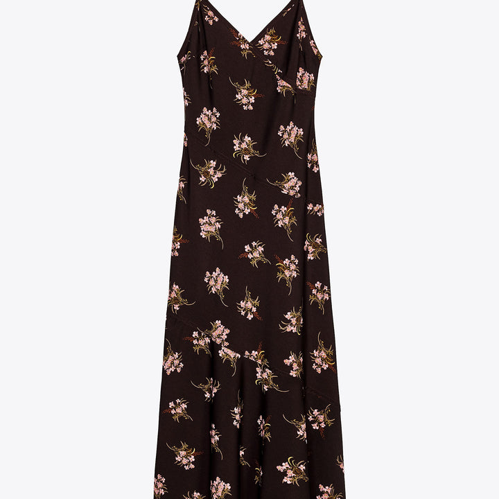 Moudda ZARA - Robe Midi Lingerie - Mini Imprimé Floral & Bretelles Dos - Tunisie 1