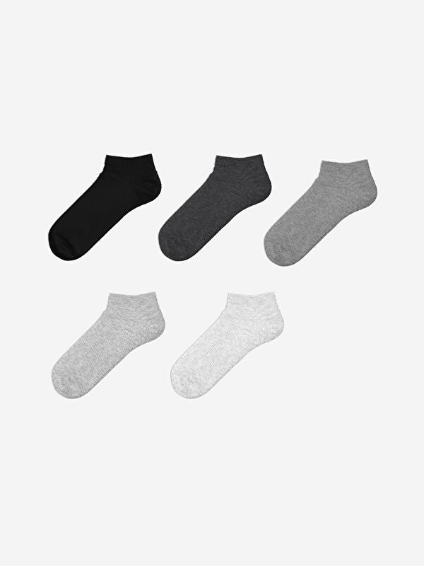 Moudda LC Waikiki - Chaussettes pour sneakers Femme Mélange gris clair - Tunisie 2