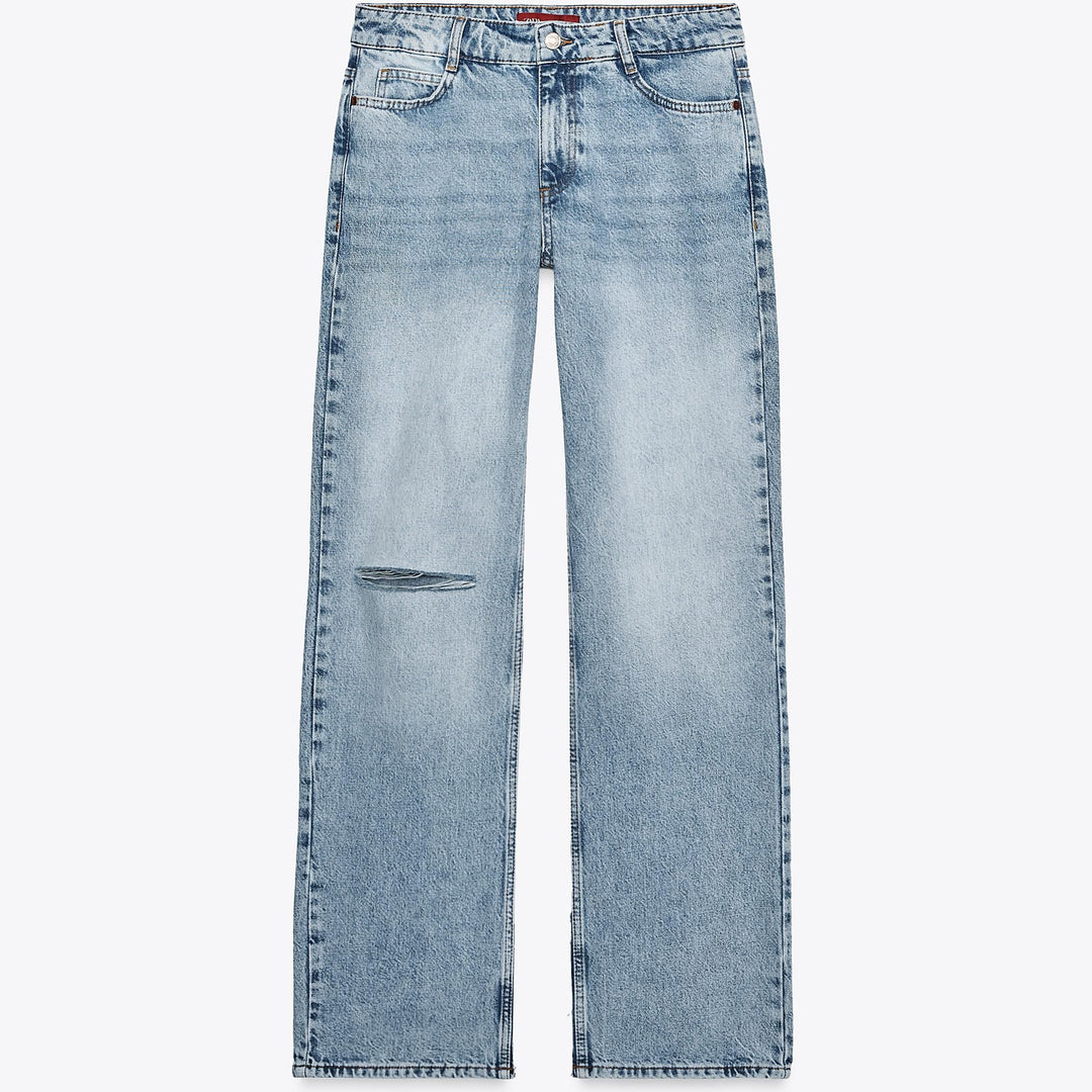 Moudda ZARA - Denim - Taille Basse, Slim Flare & Déchiré - Tunisie 1